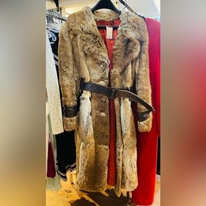 Mink fur vintage coat